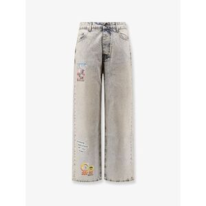Barrow Men Cotton Jeans With All-Over Print
